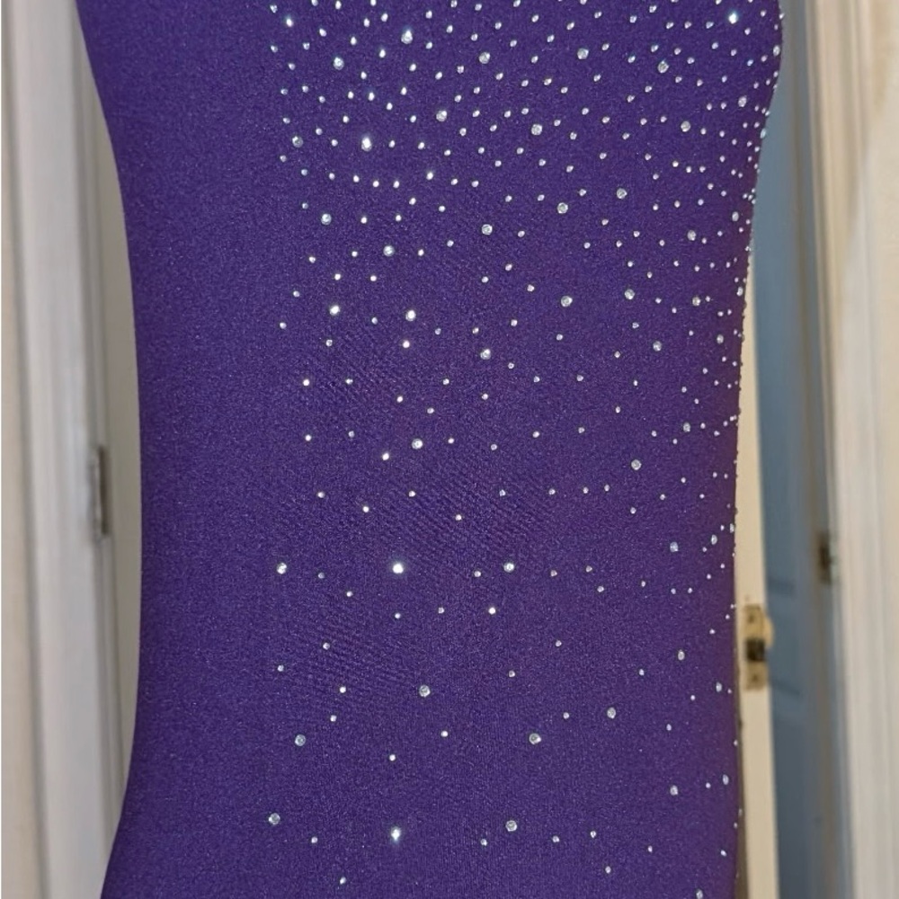 Purple Top with Rhinestone Detailing